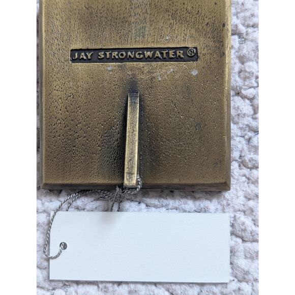 JAY STRONGWATER GOLD ENAMEL/ RHINESTONE METAL MINATURE PICTURE FRAME - Picture 3 of 5